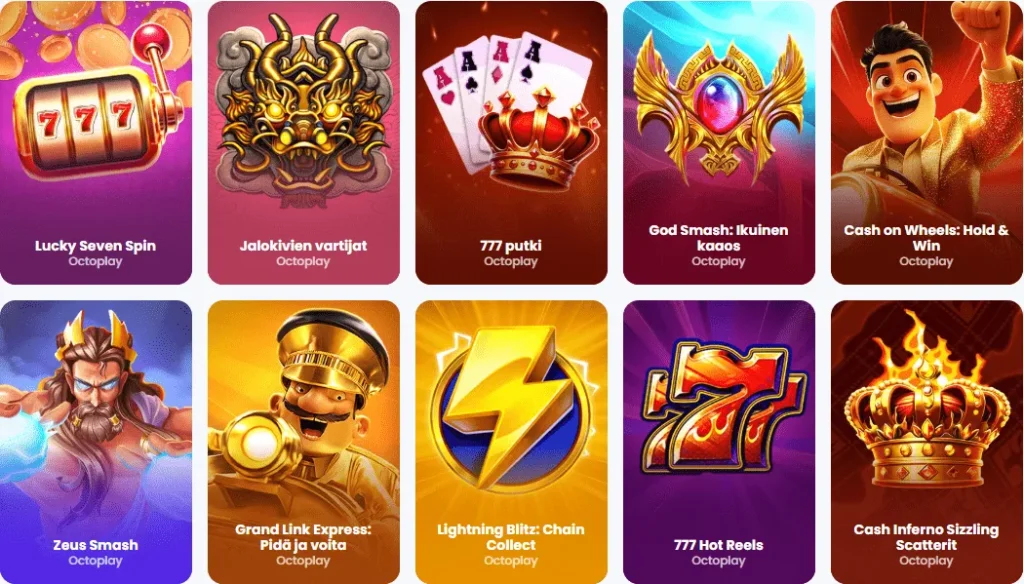 Jackpot-pelit Winnerz Casinolla
