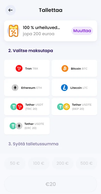 Maksutavat Winnerz casino Suomi